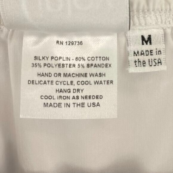 Finley Crosby Silky Poplin Blouse Size M - Picture 6 of 8